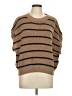 Shein Stripes Brown Pullover Sweater Size L - photo 1
