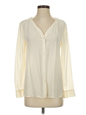 Eileen Fisher Long Sleeve Silk Top (view 1)