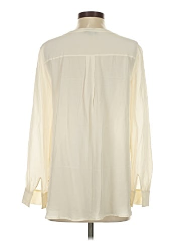 Eileen Fisher Long Sleeve Silk Top (view 2)