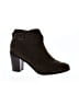 Just Fab 100% Leather Brown Green Ankle Boots Size 11 - photo 1