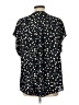 Torrid 100% Polyester Polka Dots Black Short Sleeve Blouse Size Lg Plus (0) - photo 2