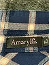 Amaryllis 100% Cotton Plaid Blue Long Sleeve Button-Down Shirt Size XL - photo 7