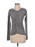 Zella Gray Long Sleeve T-Shirt Size XXS - photo 1