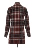 Adrienne Vittadini Plaid Burgundy Coat Size XS - photo 2