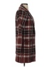 Adrienne Vittadini Plaid Burgundy Coat Size XS - photo 4