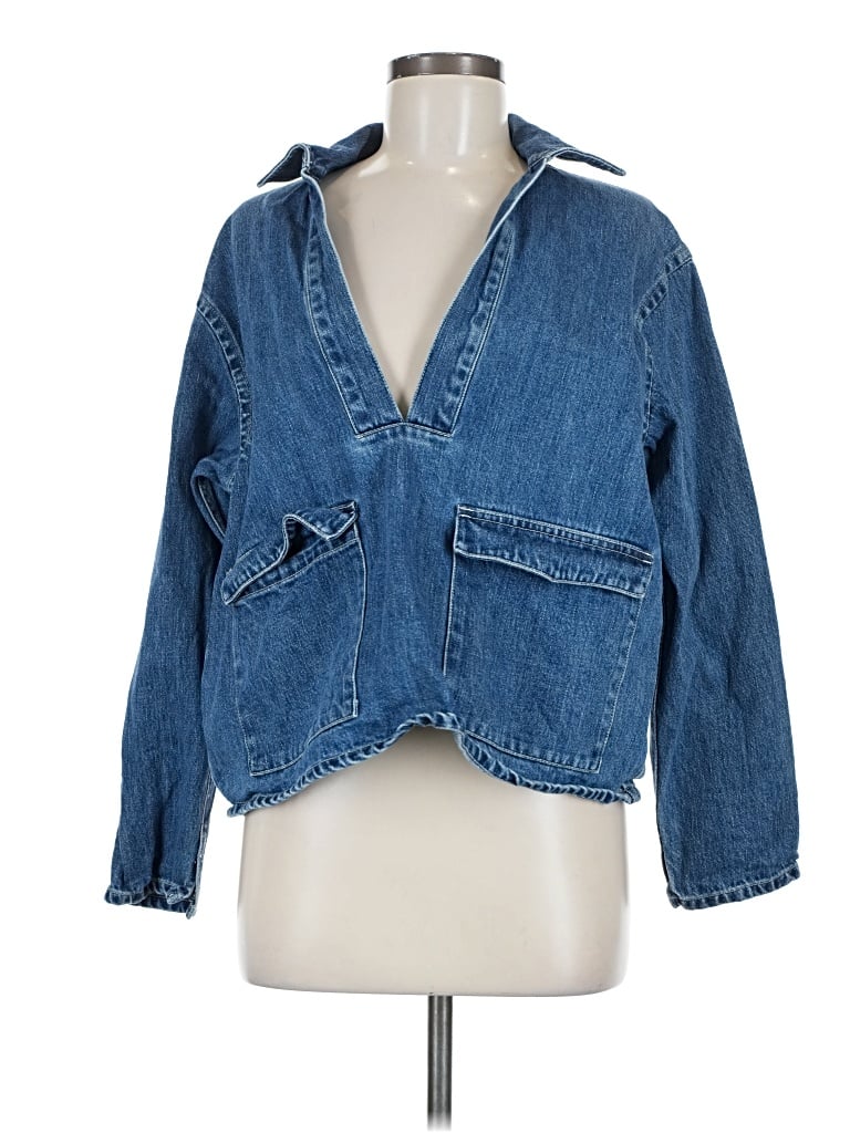 Pre-owned Jcrew Denim Jacket In Blue