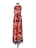H&M Animal Print Red Casual Dress Size 2 - photo 1