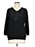 Cathy Daniels 100% Acrylic Paisley Black Pullover Sweater Size L - photo 1