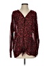 Jeans By Buffalo 100% Polyester Red Long Sleeve Blouse Size S - photo 1