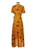 Kit And Sky Floral Yellow Casual Dress Size S - photo 2