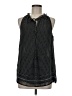 Max Studio 100% Polyester Black Sleeveless Blouse Size M - photo 1