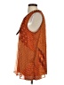 Peck & Peck 100% Polyester Orange Sleeveless Blouse Size S - photo 5