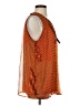 Peck & Peck 100% Polyester Orange Sleeveless Blouse Size S - photo 4