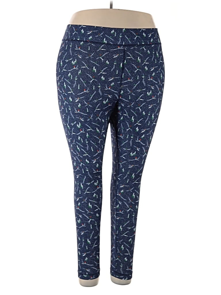 Pre-owned Lands' End Active Pants In Blue