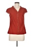Shein 100% Polyester Red Short Sleeve Blouse Size 6 - photo 1
