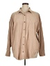 Unbranded 100% Polyester Tan Long Sleeve Blouse Size XL - photo 1