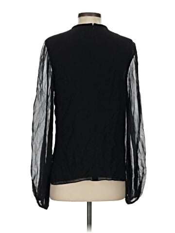 Elizabeth and James Long Sleeve Silk Top (view 2)