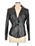 St. John 100% Leather Black Leather Jacket Size 8 - photo 1