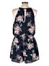 J for Justify 100% Polyester Floral Blue Romper Size XL - photo 2