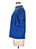 CeCe Solid Blue Short Sleeve Blouse Size L - photo 5