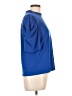 CeCe Solid Blue Short Sleeve Blouse Size L - photo 4