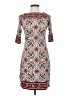 Max Studio Paisley Brown Casual Dress Size XS - photo 1