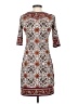 Max Studio Paisley Brown Casual Dress Size XS - photo 2