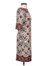 Max Studio Paisley Brown Casual Dress Size XS - photo 4