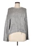 Zara 100% Polyester Metallic Gray Pullover Sweater Size M - photo 1