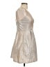 Crystal Doll 100% Polyester Metallic Silver Gold Cocktail Dress Size 11 - photo 4