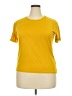Shein 100% Polyester Yellow Short Sleeve T-Shirt Size XXL - photo 1