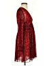 MICHAEL Michael Kors 100% Polyester Animal Print Red Cocktail Dress Size 4 - photo 4