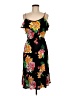 Old Navy 100% Rayon Tropical Black Cocktail Dress Size M (petite) - photo 1
