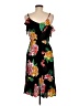 Old Navy 100% Rayon Tropical Black Cocktail Dress Size M (petite) - photo 2