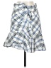 Veronica Beard Checkered-gingham Blue Casual Skirt Size 0 - photo 1