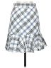 Veronica Beard Checkered-gingham Blue Casual Skirt Size 0 - photo 2
