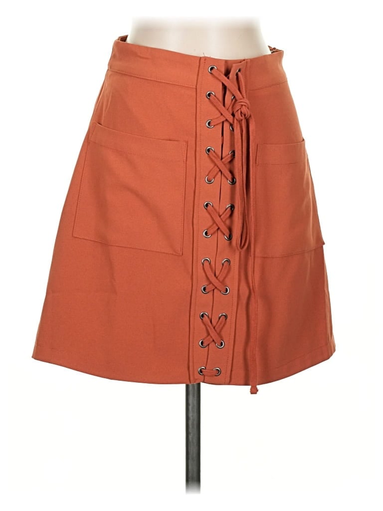 Pre-owned Lovers & Friends Casual Skirt In Orange