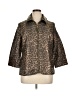 JM Collection Animal Print Gold Jacket Size 14 - photo 1