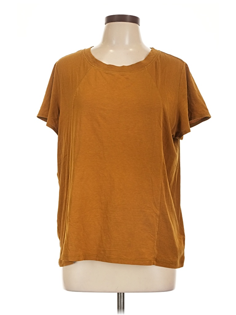 Pre-owned Athleta Short Sleeve T-shirt In Brown