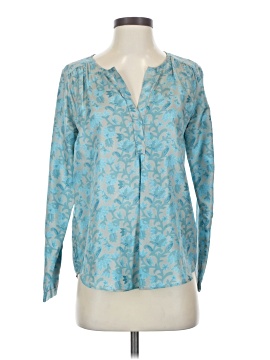 Calypso St. Barth Long Sleeve Silk Top