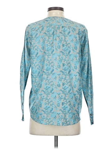 Calypso St. Barth Long Sleeve Silk Top (view 2)