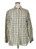 Max Studio Plaid Green Long Sleeve Button-Down Shirt Size L - photo 1