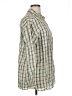 Max Studio Plaid Green Long Sleeve Button-Down Shirt Size L - photo 4