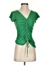 Max Studio Green Short Sleeve Top Size XS - photo 1