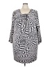 Isabel Toledo for Lane Bryant Silver 3/4 Sleeve Blouse Size 22 - photo 1