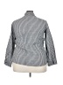 Suzanne Betro Houndstooth Gray 3/4 Sleeve Blouse Size 4X - photo 2