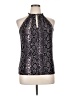 MICHAEL Michael Kors Silver Sleeveless Blouse Size L - photo 1