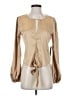Lulus 100% Polyester Tan Long Sleeve T-Shirt Size S - photo 1