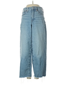 Madewell The Curvy Perfect Vintage Wide-Leg Crop Jean in Altoona Wash: Raw-Hem Edition