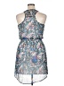 Eyeshadow 100% Polyester Paisley Blue Casual Dress Size XL - photo 2